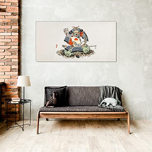 Décoration tableau en verre acrylique haut de gamme motif Samouraï