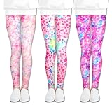 This little girls athletic workout legging is 95% Polyester, 5% Spandex, the fabric is stretchy, super soft and breathable, which make it awesome comfortable and won’t be sweating like crazy. Price is fair, that’s a great gift idea for your children....