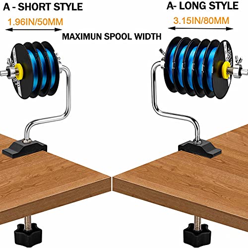 THKFISH Fishing Line Spooler Fishing Line Winder Spooler Fishing Accessories Adjustable Stable Portable Fishing Line Spooler With Clamp B-Long Style - Image 4