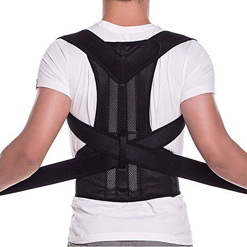 QuiCi Postura para la Espalda Ajustable Correa magnética Apoyo Corrector para el Hombro Brace Belt Therapy para Hombres, Mujeres Cover