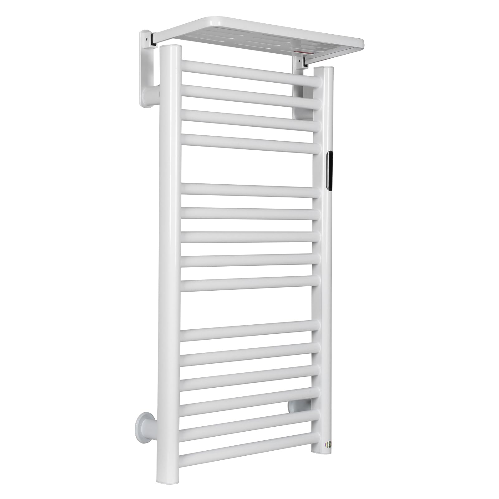 15 Bars Electric Heated Towel Warmer Rack, Bathroom Towel Heater with Timer & Temperature Control, Clothes Drying Holder for Home, Swimming Pool & Salon Use White