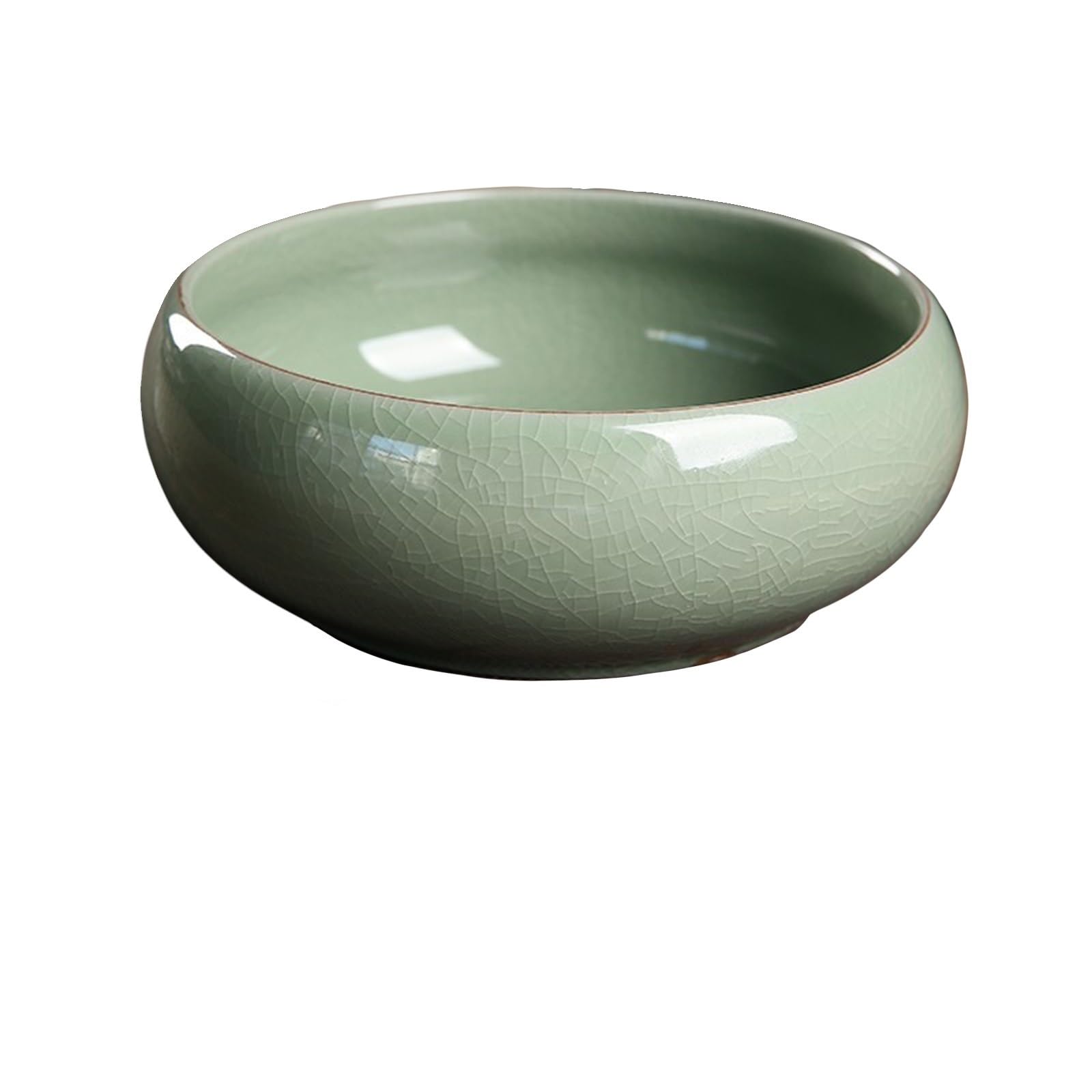 NKNLKS Lotus Bowl Flower Pot Water Lily Bowl Hydroponic Ceramic Flower Pot Ornament