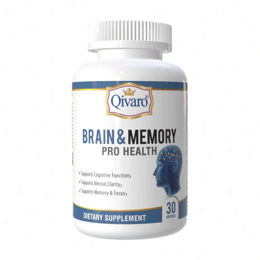 Brain & Memory Pro Health - Natural Support for Cognitive Function - Mind & Memory Supplement for Brain Health - Vegan and Non-GMO - Made in USA – 30 Capsules