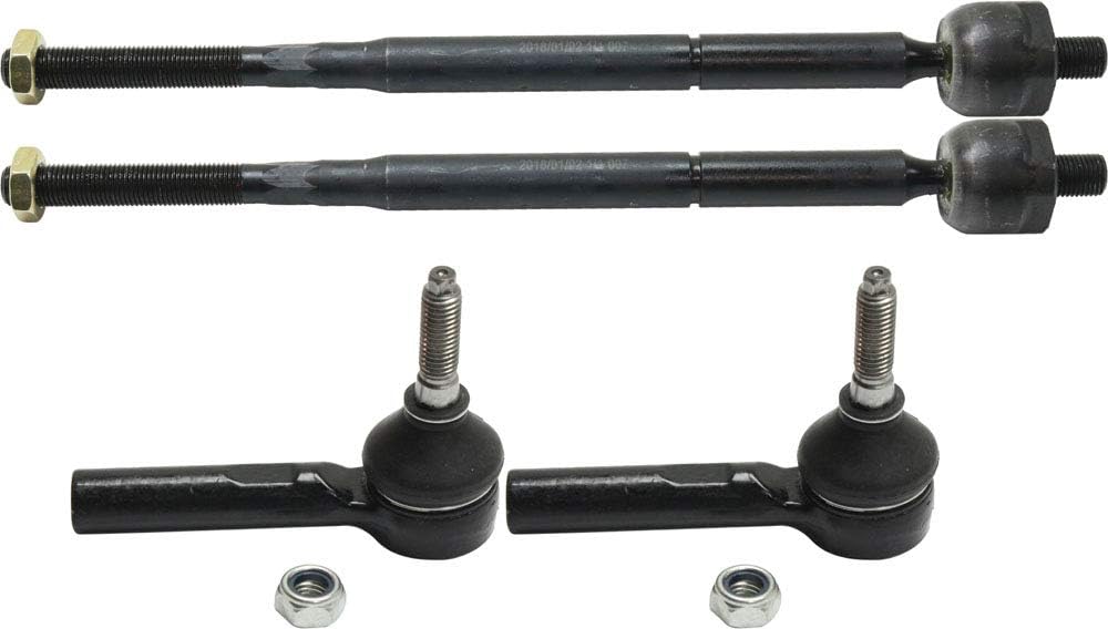 Garage-Pro Front Left & Right Inner and Outer Tie Rod End Replacement For Saturn Vue 2002 2003 2004 2005 2006 2007 Chevrolet Equinox 08-09