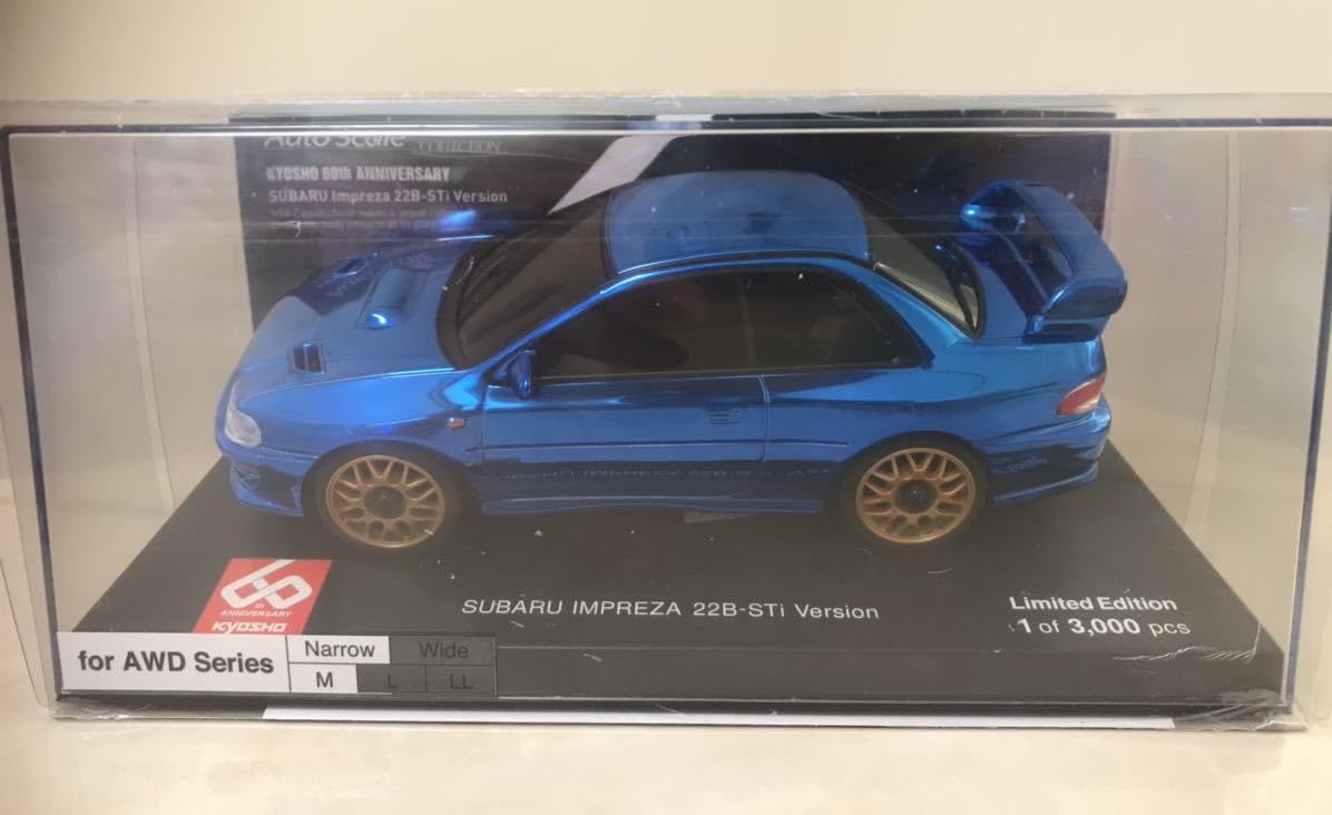 ミニッツ オートスケール　スバル　インプレッサ　22B-STI クロームブルー Amazon.co.jp: 京商 ミニッツ オートスケール ボディ スバル
