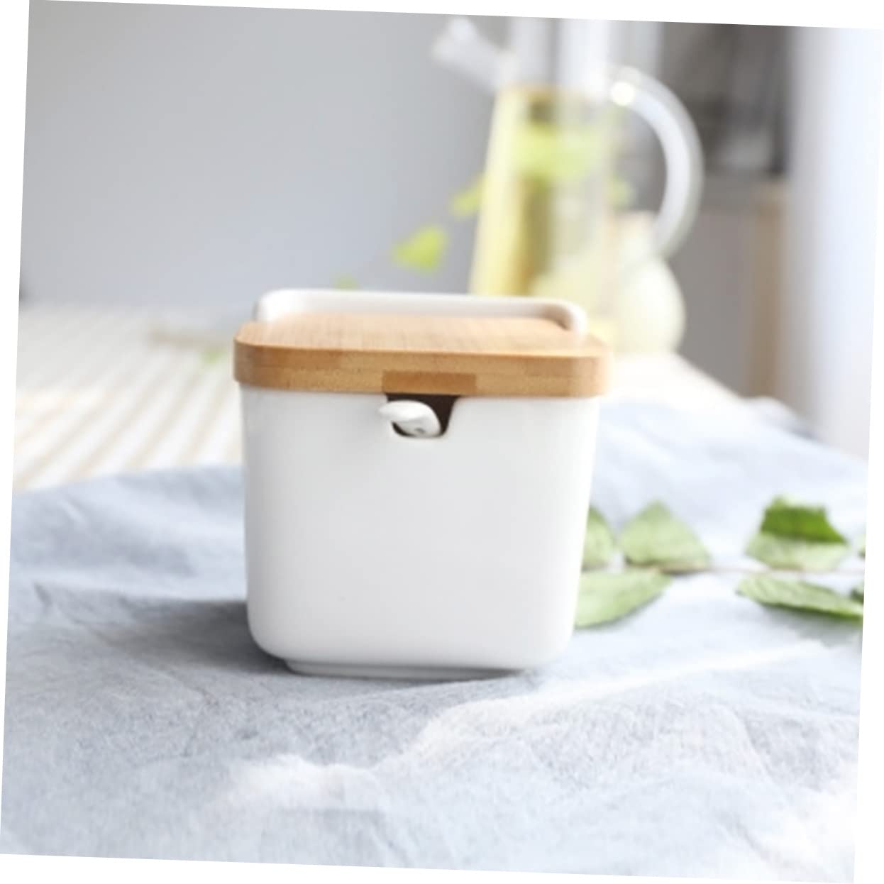 KICHOUSE Spice Jar Kitchen Seasoning Organizer Condiment Jars with Lids and Spoons