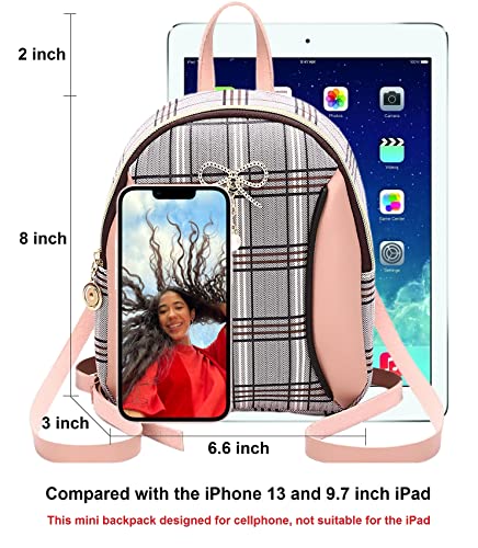 Image of NUWA Mini Backpack Purse for Women Small Backpack for Teen Girl Gifts Trendy Stuff Cell Phone Purse Crossbody Wallet Lightweight Pouch Bag (Pink3)