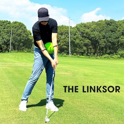 HoldOneLight Golfschwung-Trainingshilfe – Golf-Trainingsball – Einzigartiger Ausrichtungsstabkopf – Hilft beim Trainieren der richtigen Schwungtechnik