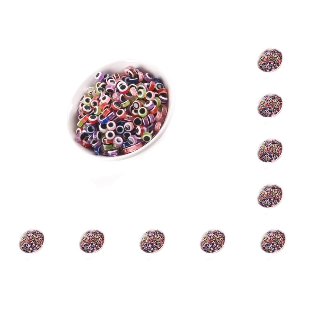 100Pcs 4 colori 8 x10mm perline di plastica acrilica perline distanziatrici allentate ovali per gioielli che fanno accessori per bracciali fatti a mano fai da te  36