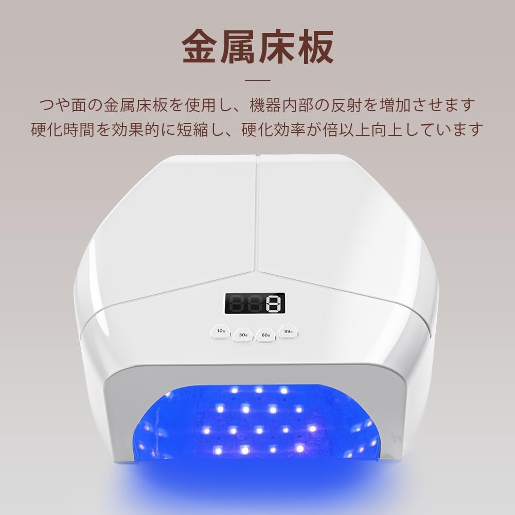 Amazon.co.jp: 【2024年新モデル】LED & UV ネイルライト 298W