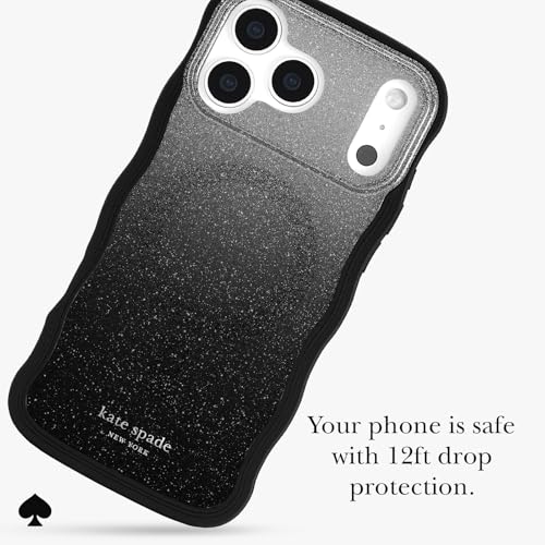 Image of kate spade new york iPhone 17 Pro Max Case - Compatible with MagSafe - Designer Phone Case - Wavy Nightfall