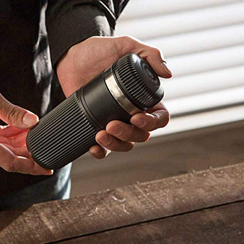 BXU-BG Cafetera portátil Manual del café express de la máquina Compatible with café molido y Nanopresso Cápsula… - Imagen 3