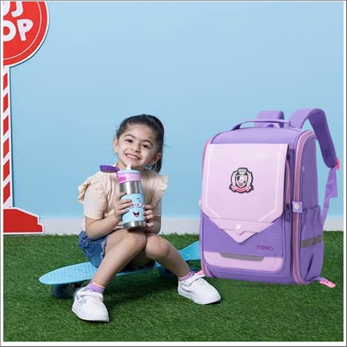 Image of Tinytot Hello Kitty Printed Design School Bag 26 Litre, Stylish & Trendy Water Resistant High Storage School Collage Travel Backpack for Boys & Girl, 18 Inch with Trolley