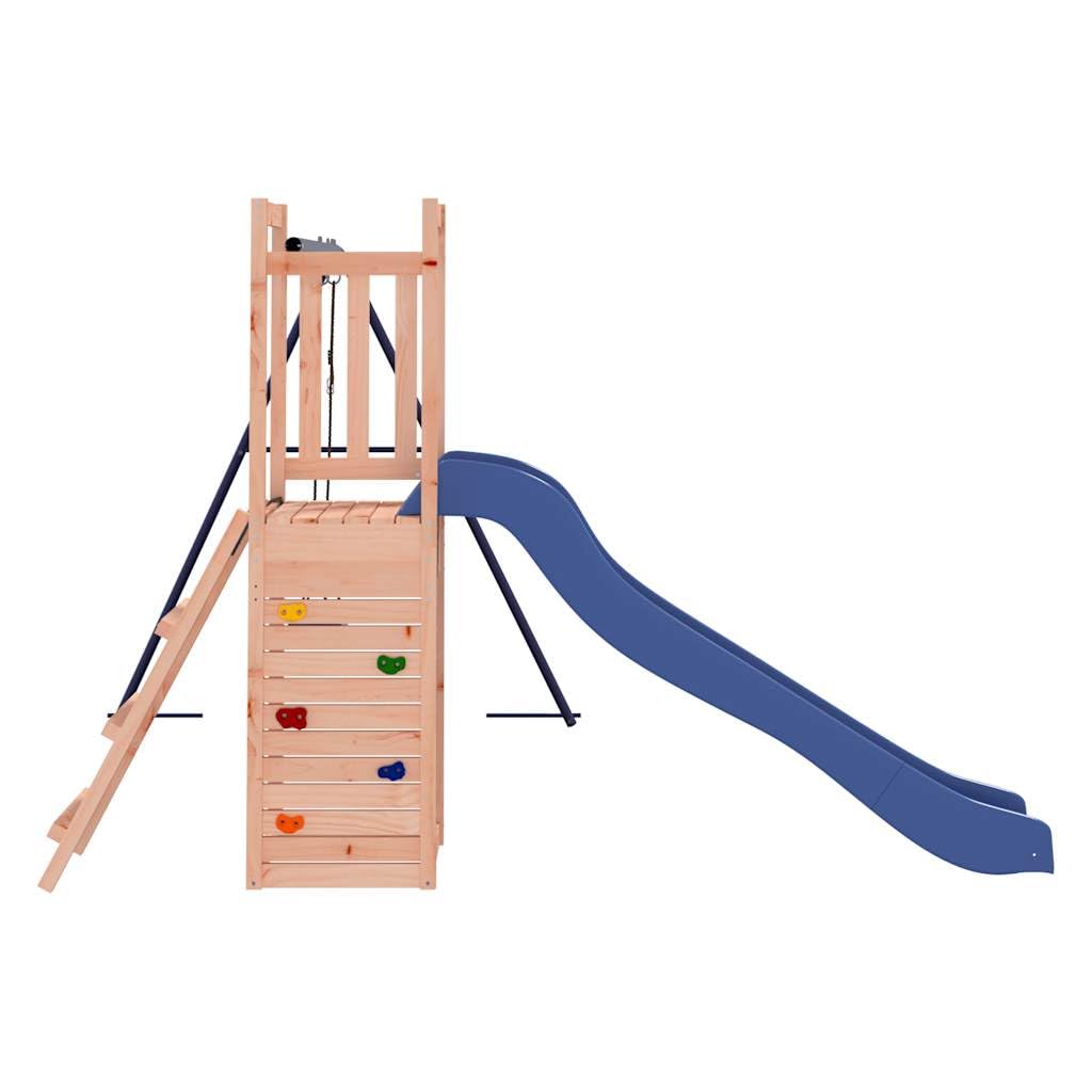 Spielturm Massivholz Douglasie mit Schaukel Wellenrutsche Sandkasten Klettergerüst für Garten Outdoor Kinder Kleinkind ab 3 Jahre Spielhaus Bewegungsgerät Abenteuer Freizeitspaß