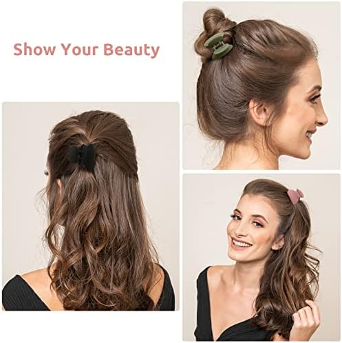 12 Pcs Lolalet Small Hair Clips 1.5 for Women Girls Kids, Mini Claw Hair Clips for Thick Thin Fine Hair Nonslip Mini Hair Clips Strong Matte Stylish Acrylic Hair Clamps Christmas Gifts for Women