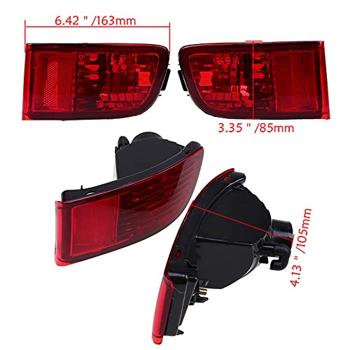 2 Peças Reflector De Pára Choques Traseiros Acolhedor De Faróis De Nevoeiro Para Toyota Land Cruiser