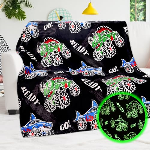 BORORO Monster Car Truck Blanket for Boys, 50"x60"