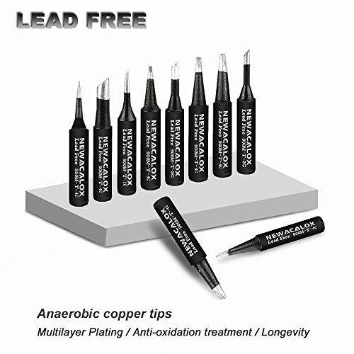 16pcs Solder Tips 900M Soldering Iron Lead-free Tips Replacement, Welding Needle Tip for Yihua,Vastar,NEWACALOX,Tabiger, solder iron/HAKKO 888D 936 937 969 Micro Soldering Station