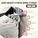 Bean Bag Chair Cover, Waterproof Faux Fur Bean Bag Cover Only(No Filler), 5FT Round Beanbag Cover with Pocket, Big Giant Bean Bags Covers for Adults Kids Teens, Stuffed Animal Storage