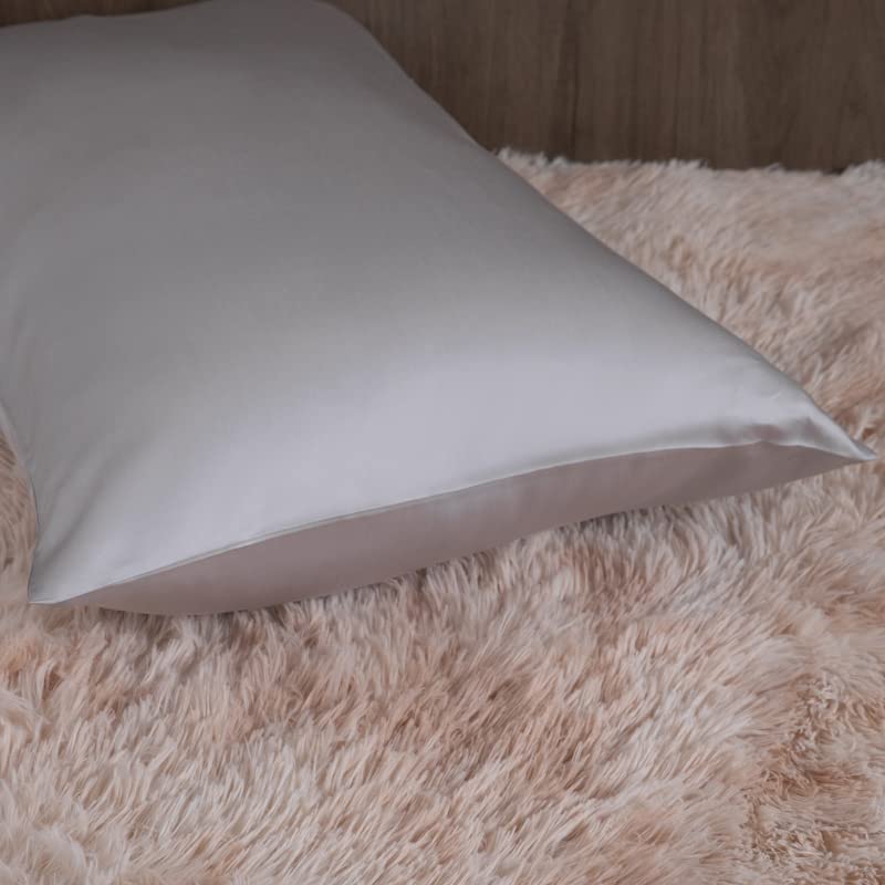 Federa in seta di gelso Federa per cuscino in seta naturale al 100% 40 * 60 cm 50 * 70 cm Federa-Azzurro, 50x90 cm 2 pezzi