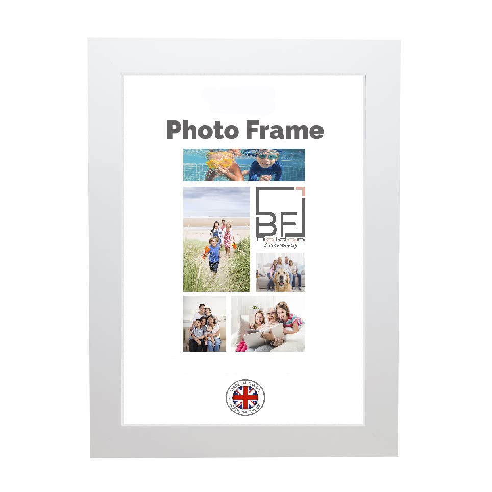Boldon FramingPremium White A4 Picture Frames Photo Frames Modern Poster Frame