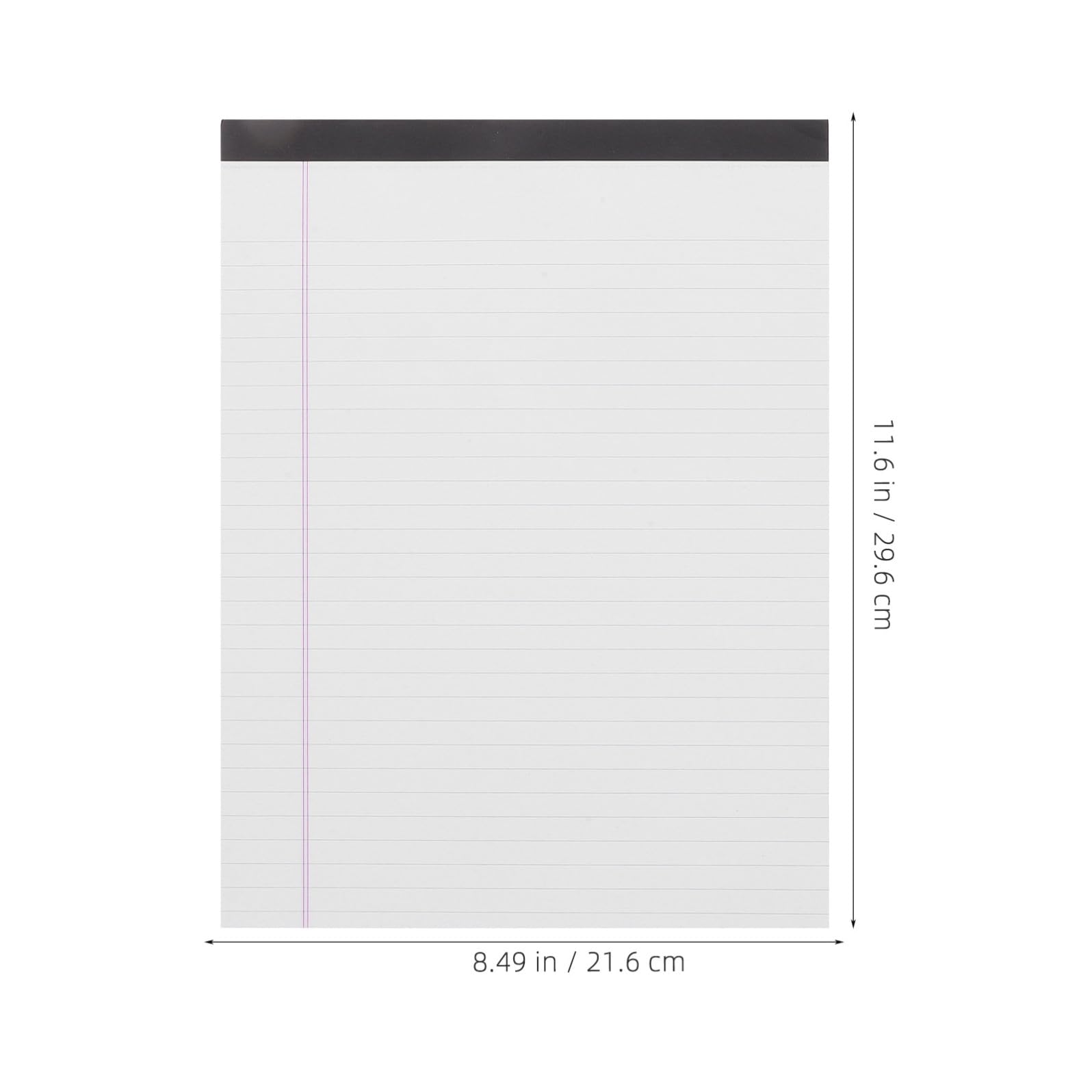 Block Notes Legale A4 a Righe Larghe 4 Pezzi Bianco