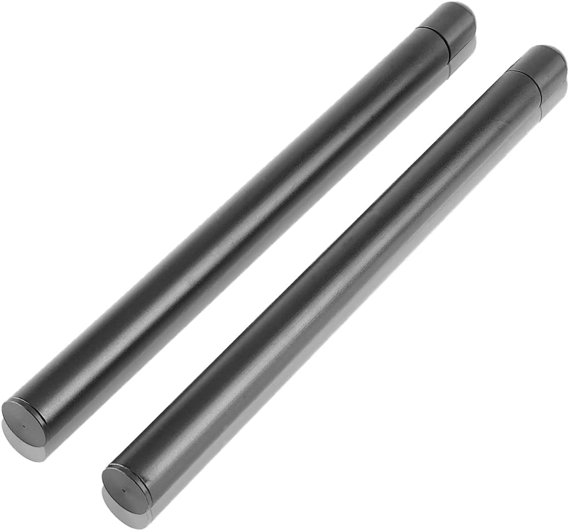 1 Pair 78 22mm Handlebar Tubes Keenso Universal 78 Motorcycle Handlebar Tubes Clipon Replacement Accessory (Black)