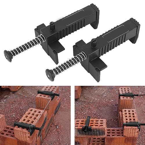 2PCS Clip Masonry Wire Drawer Leveling Measuring Tool, Brick Liner Runner Wire Drawer Bricklaying Pullers Line Stretchers - Image 2