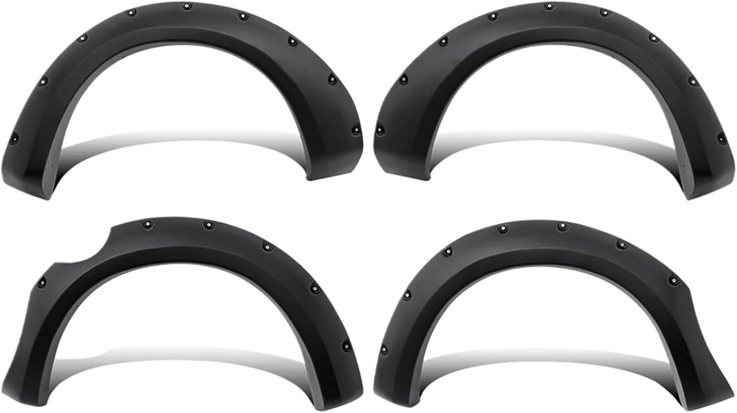 Extra Large Coverage Fender Flares Wheel Arch Extension Compatible for Nissan Navara D40 2006 2007 2008 2009 2010 2011 2012 2013 2014 Year