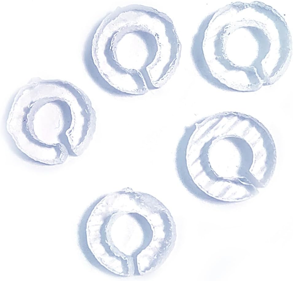Fusible Glass Bails for Hanging Art - COE 96 Clear Glass (100)