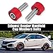 X AUTOHAUX 9 Pcs M8x1.25 Exhaust Header Manifold Cup Washers Bolts Engine Racing Exhaust Header Cup Bolts Red for Honda Civic for Acura