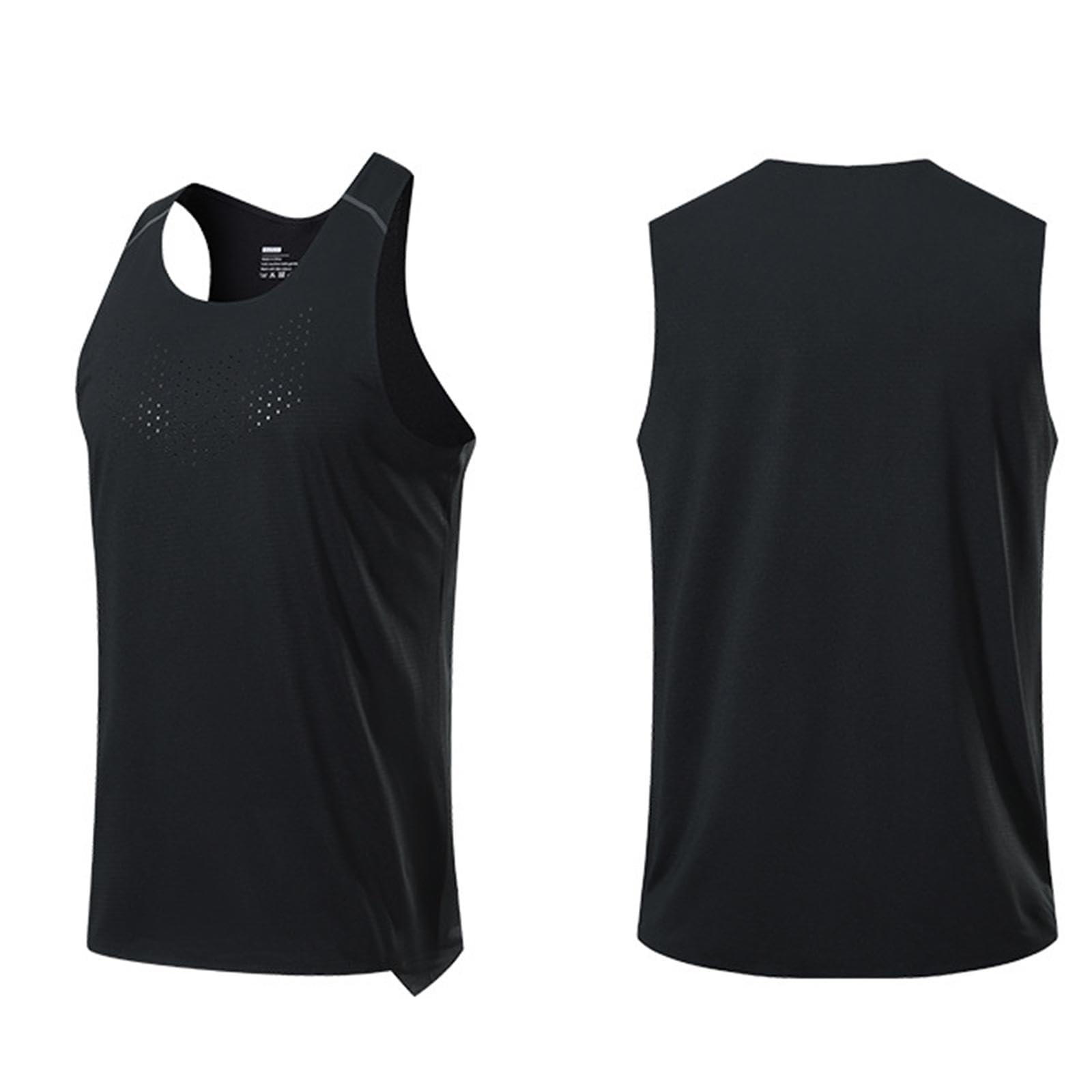 Oshhni Canotte da allenamento da uomo, T-shirt da palestra per muscoli Bodybuilding Fitness T-shirt senza maniche, Canottiera ad asciugatura rapida Canotte