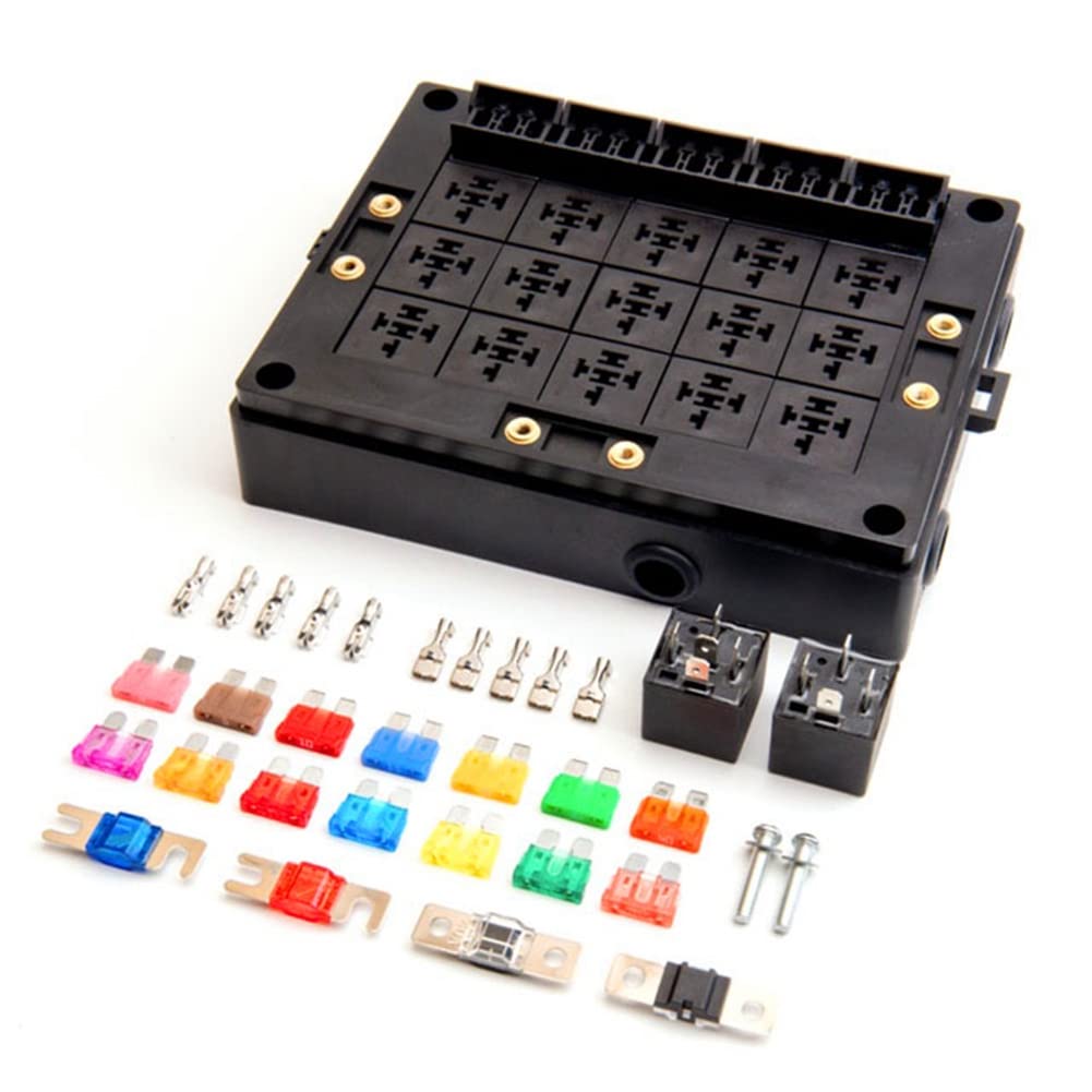 Brightassistant 15-Way New Energy Vehicle Control Relay Box Holder 12V ...