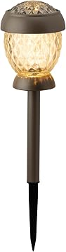 Takasho LGS-148 Garden Light, Outdoor Dream Light Yumekari, Solar Light, L, Taupe, Light Color, Automatic On/Off Switch, 6 LED Bulbs 3000K, Stainless Steel Glass