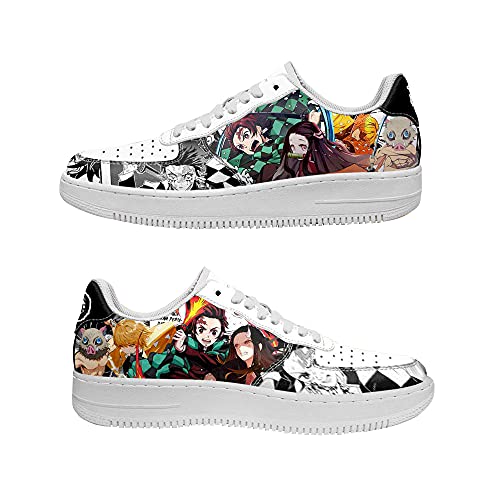 Kamado Tanjirou Kamado Nezuko Logo Classic Fashion Anime High Top Mens Basketball Shoes Womens Non-Slip Outdoor Sport Sneaker 36