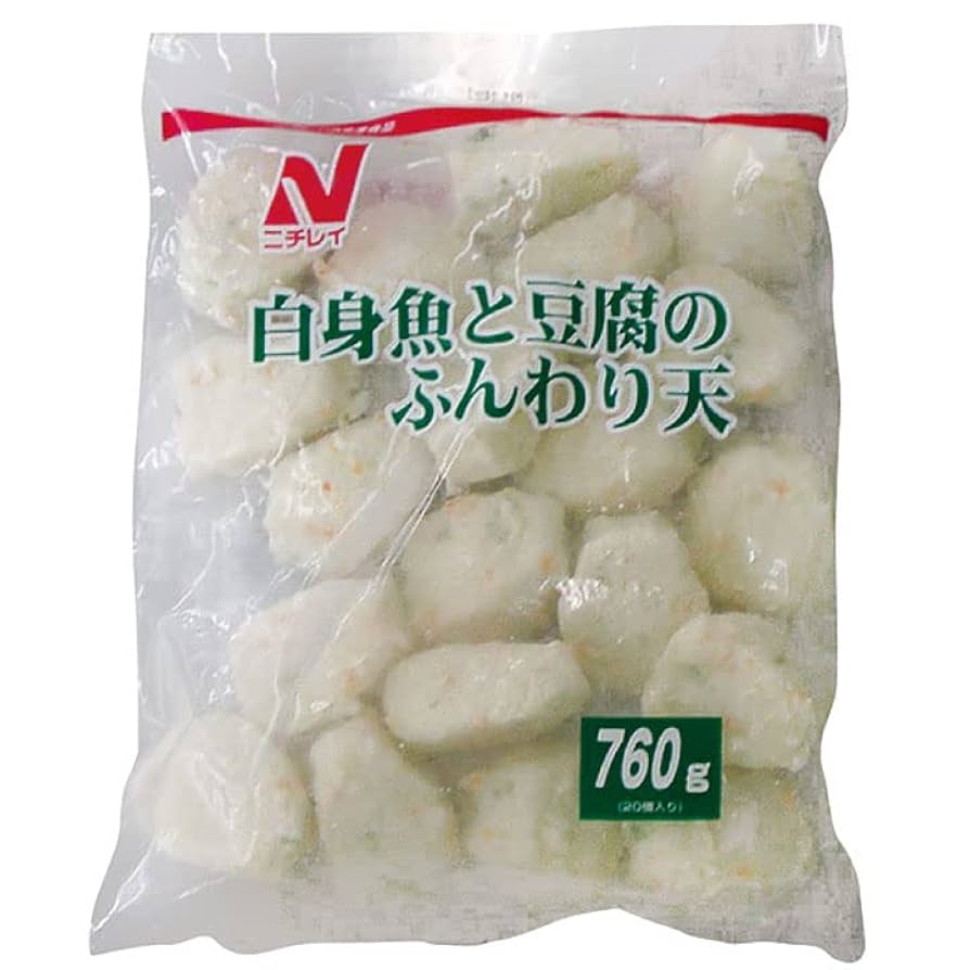 Amazon.co.jp: 白身魚と豆腐のふんわり天 760g (20個入) 12961