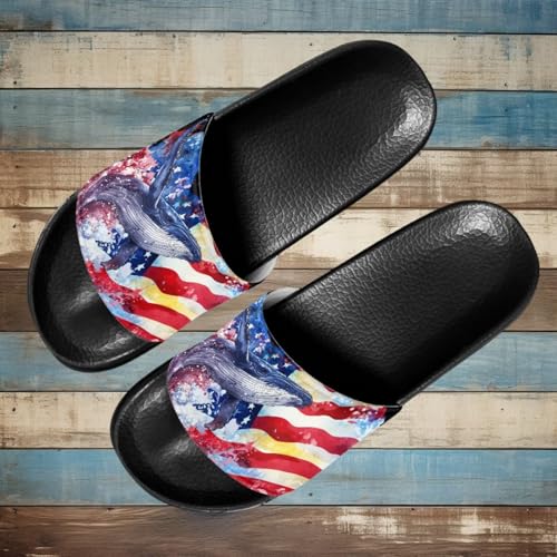 Image of Footwear for Mens Open Toe Athletic Sandals Anti-Slip Sole Slide Sandals Pillow House Flat Shoes Comfortable Slip On Slippers for Indoor & Outdoor