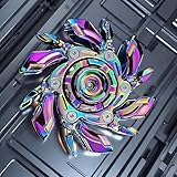 Stress Relief Metal Fidget Spinner for Adults, EDC Fidget Spinner with Open Armor Design & Smooth Spin. a Cool Fidget Toy for Teens & Adults(Dazzling Colors)