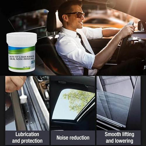 Auto Top & Door Rubber Seal Noise-Reducing Lubricant, All-Purpose Lubricant Synthetic Grease,Long-Lasting Lock Lubricant For Car Door Hinge,Bicycles Gear,Abnormal Noise,Car Sunroof Track (1 Set) #TOP2