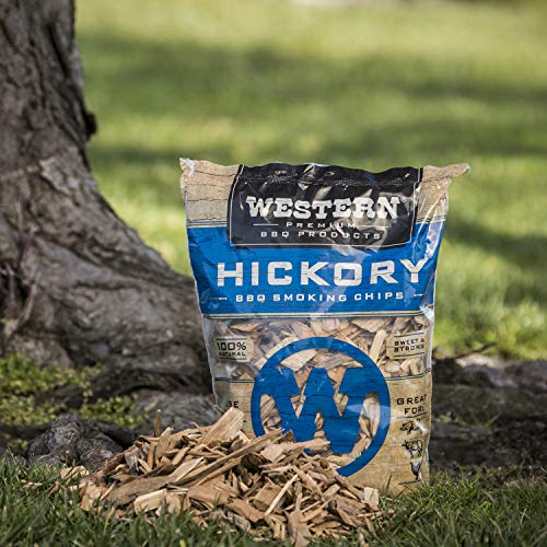Western Premium BBQ Products Hickory BBQ Smoking Chips, 180 cu in - Thumbnail 6