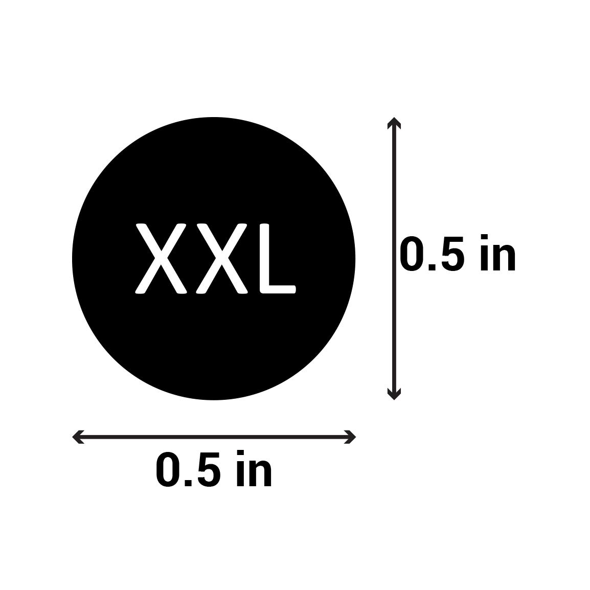 Amazon.com : 300 Clothing Size Stickers, 0.5