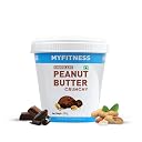 MYFITNESS Peanut Butter Chocolate Spread Crunchy 227g | 26g Protein & 9g Fiber | Healthier Nut Butter Spread for Breakfast, Snacks & Bread Treats | Cholesterol Free | Zero Trans Fat gallery image