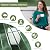 10 Sheets Upgraded Thicker Design Subway Tile Peel and Stick Backsplash,12”×12”Self Adhesive Wall Tiles Stick on Back Splash for Kitchen,Bathroom,Camper(Forest Green)