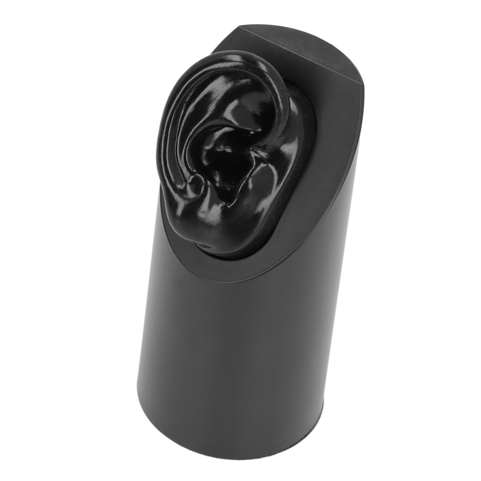 ZJchao Silicone Flexible Ear Model Simulation for Ear Jewelry Display Acupuncture Model Silicone (Black)