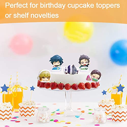 5 Pezzi Demon Slayer Figure Anime Action Figures