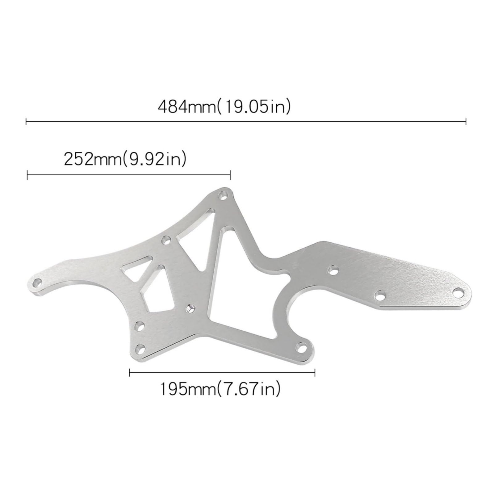 Kit Staffa Serpentino LS Facile da Installare Staffa Serpentino Motore LS Alluminio Lavorato Componenti Auto per Officina, Argento, Argento