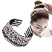 ZOCONE Wave Rhinestone Headbands 5 PCS Teeth Comb Headbands Comb Crystal Hair Hoop for Women Girls