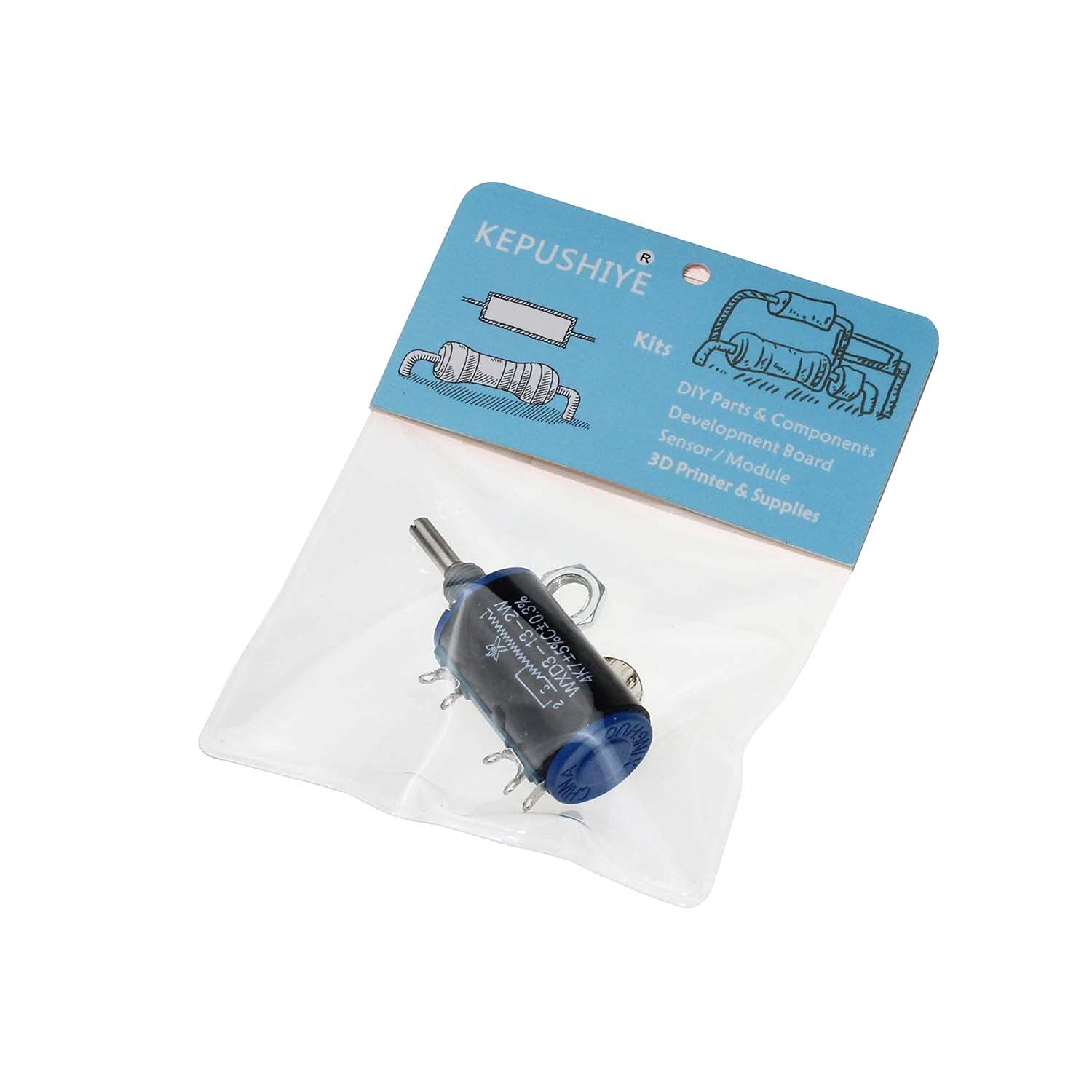 Potentiomètre WXD3-13-2W multi-tour fil pour vos kits et composants DIY electronics
