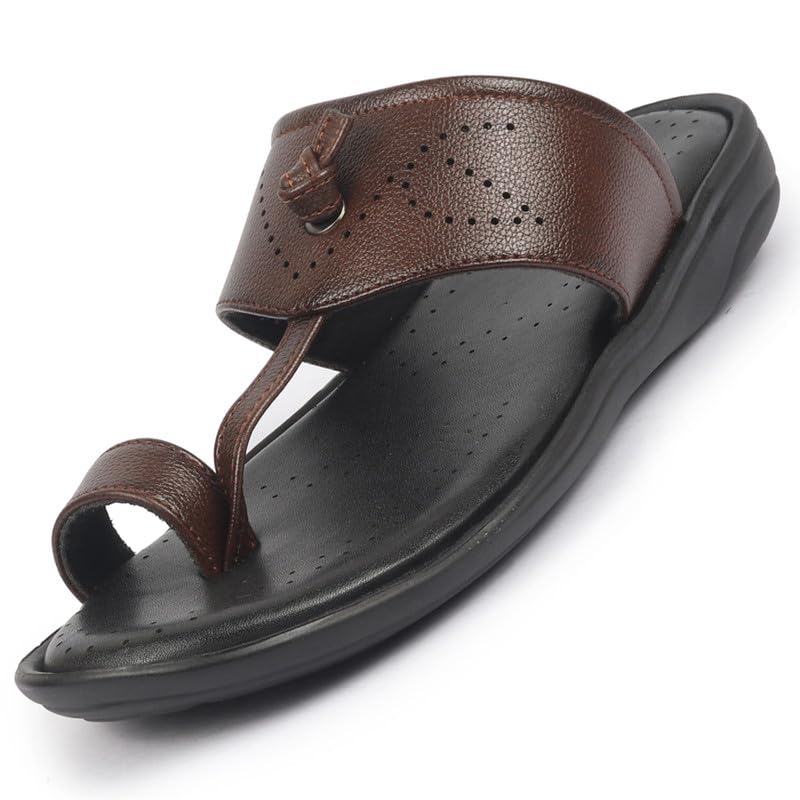 FAUSTO FST FOSMS-2123 TAN-42 Mens Tan Toe Ring Kohlapuri Slipper With Cushioned Footbed|Multi Strap Slipper For Evening (8 UK) (B0DBL18MTX) Amazon Price History, Amazon Price Tracker