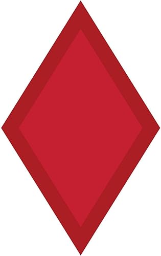 Calcomanía reflectante de parche SSI de la 5ª División de Infantería del Ejército de EE. UU., calcomanía de 3.5 pulgadas de alto a todo color en